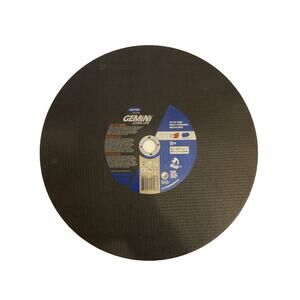 Norton Gemini Cutoff Wheel‎ 16 X 3/32 X 1 Long Life 3820 RPM Type 01 Steel